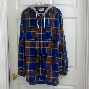 Modern Amusement lightweight hooded flannel